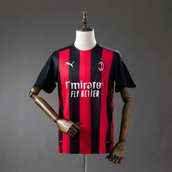 Camiseta de fútbol AC Milan 2020/21 LOCAL MANGA CORTA VERSION FAN